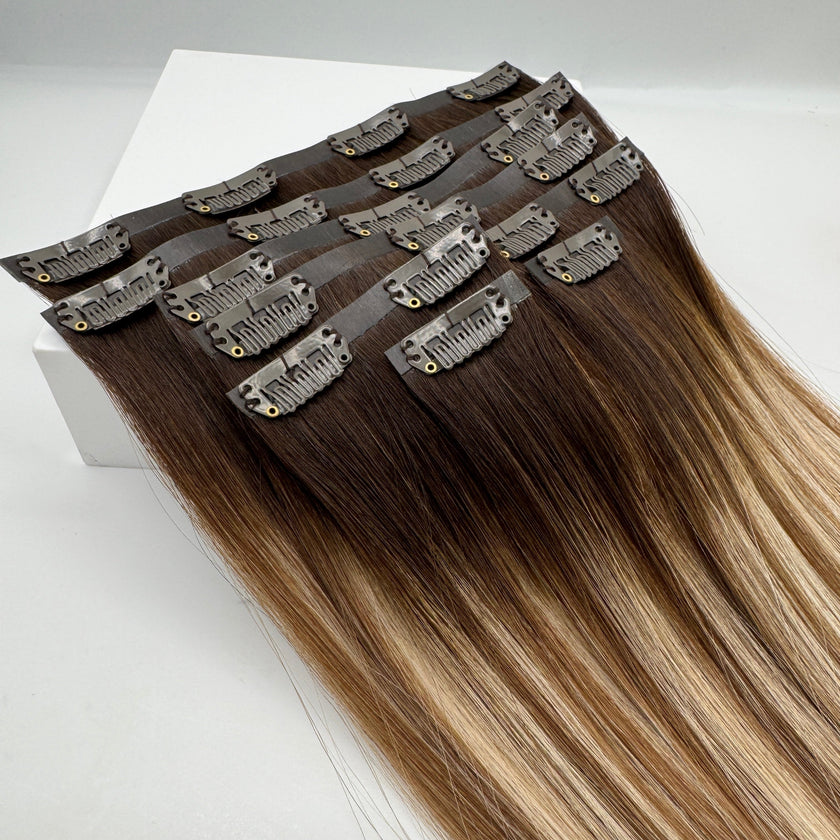 Salted Caramel - 7 Piece Seamless Clip-In Set